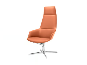ASTON LOUNGE - Swivel executive chair with 4-spoke base with armrests - Office Chair by Arper