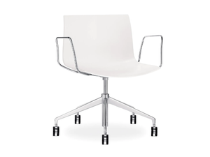 CATIFA 53 - Swivel chair with armrests with 5-spoke base - Office Chair by Arper