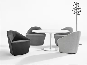 COLINA S - Upholstered easy chair - Armchair by Arper