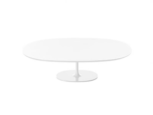 DIZZIE H 35 - Low oval coffee table - Coffee table by Arper