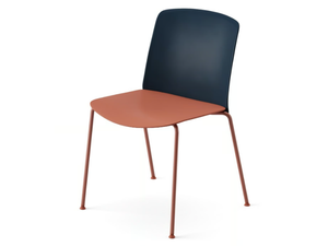 MIXU - Polypropylene and plywood stackable chair - Chair by Arper