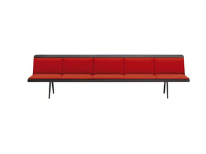 ZINTA WAITING - Modular multi-layer wood bench - Bench by Arper