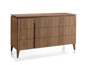 LEONARDO L313N - Walnut chest of drawers with integrated handles - drawer by Arte Brotto