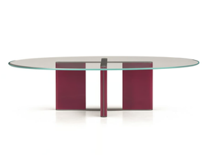 PRINCIPE MP.1060/O - Oval crystal coffee table - Coffee table by Arte Brotto
