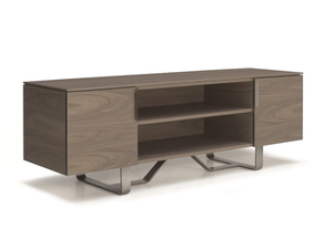 PRINCIPE MP.422/G - Walnut TV cabinet with doors - Cabinet by Arte Brotto
