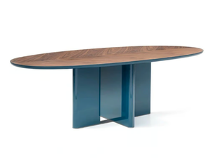 PRINCIPE MP.600 - Oval walnut table - Table by Arte Brotto