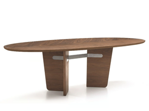 PRINCIPE MP.604 - Oval walnut table - Table by Arte Brotto