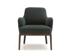 PRINCIPE MP.90/P - Fabric easy chair with armrests - Armchair by Arte Brotto