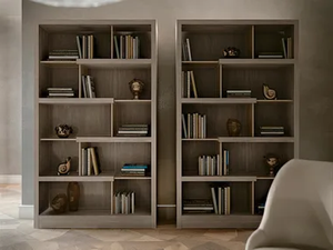 SEGRETI S1910 - Open wooden bookcase - Cabinet by Arte Brotto