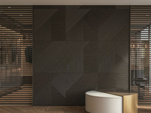 TRIBECA 3D - Walnut boiserie - Paneling by Arte Brotto