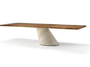 VERO - CONO - Rectangular solid wood table - Table by Arte Brotto