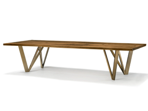 VERO - GEOMETRICA - Rectangular solid wood table - Table by Arte Brotto