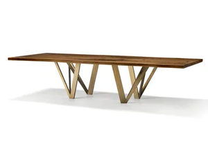 VERO - PRISMA - Rectangular solid wood table - Table by Arte Brotto