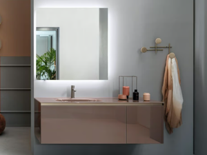 VOLUMI - Modular washbasin cabinet with top opening - Washbasin cabinet by ARTELINEA