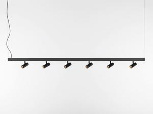 A.24 - Suspended LED aluminium track-Light - Ceiling lamp by Artemide