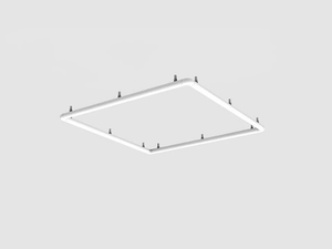 ALPHABET OF LIGHT SQUARE-RECTANGULAR - Semi-inset ceiling lamp - Ceiling lamp by Artemide