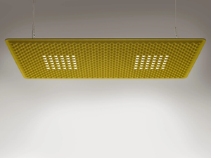 EGGBOARD MATRIX 1600X800 - Fabric hanging acoustic panel / pendant lamp - Ceiling lamp by Artemide