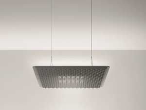 EGGBOARD MATRIX 800X800 - Fabric hanging acoustic panel / pendant lamp - Ceiling lamp by Artemide