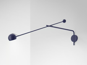 IXA - Adjustable metal wall lamp with swing arm - Wall lamp by Artemide