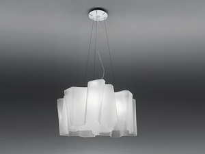 LOGICO 3X120° - Blown glass pendant lamp - Ceiling lamp by Artemide