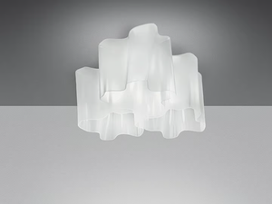 LOGICO 3X120° - Halogen blown glass ceiling lamp - Ceiling lamp by Artemide