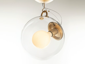 MICONOS - Glass and steel ceiling lamp - Ceiling lamp by Artemide