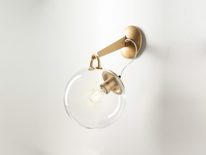 MICONOS - Glass and steel wall lamp with fixed arm - Wall lamp by Artemide
