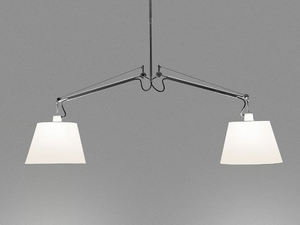 TOLOMEO BASCULANTE DUE BRACCI - Dimmable swivel pendant lamp - Ceiling lamp by Artemide