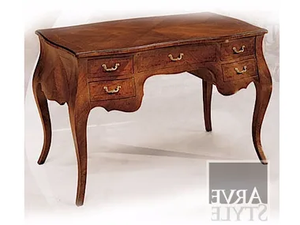 BEATRICE - Solid wood writing desk with drawers - Desk by Arvestyle