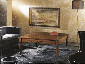 CANALETTO - Square solid wood coffee table - Coffee table by Arvestyle