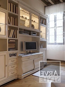 FENICE - Bookcase with TV stand - Cabinet by Arvestyle