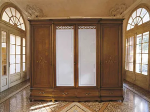 FENICE - Wood and glass wardrobe with drawers - wardrobe by Arvestyle