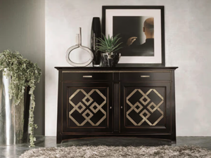 NAIMA - Solid wood sideboard with doors - Cabinet by Arvestyle