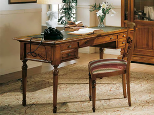 SAN MARCO - Rectangular solid wood office desk with drawers - Desk by Arvestyle