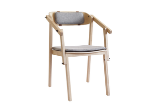 ATELIER - Ash chair with integrated cushion - Accessories by Askia
