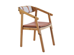 ATELIER - Leather chair with integrated cushion - Accessories by Askia