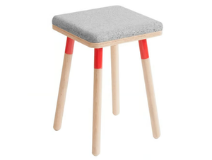MARCO - Low stool with integrated cushion - Accessories by Askia