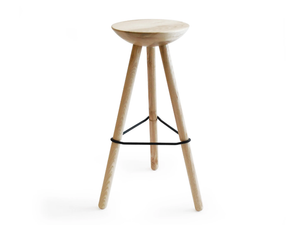 TRIBUT - Wooden stool with footrest - Stool by Askia