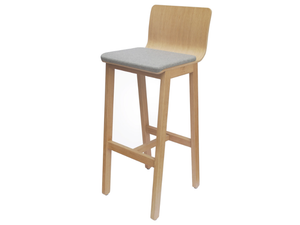 VERSION 3 - Wooden stool with integrated cushion - Accessories by Askia