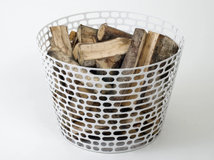 CODE - Powder coated steel storage box / Log holder - Accessories by ASPLUND