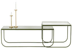 TATI LOUNGE - Rectangular glass high side table - Coffee table by ASPLUND