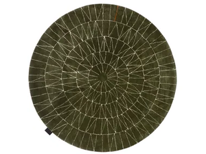 WEB - Round handmade rug with geometric shapes - Rug by ASPLUND