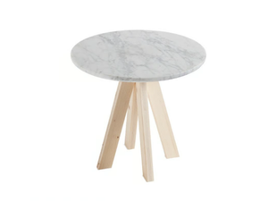 A.NGELO - Round Carrara marble coffee table - Coffee table by Atipico