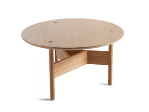 ORBITAL - Round oak coffee table - Coffee table by Atipico