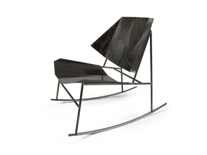 TERRA - Rocking iron garden armchair - Armchair by Atipico