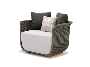 BELLAGIO - Rope garden armchair with armrests - Armchair by Atmosphera