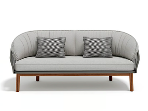 CYRANO - 2 seater fabric and aluminium garden sofa - Sofa by Atmosphera