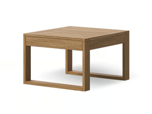DESERT - Square low teak garden side table - Side table by Atmosphera