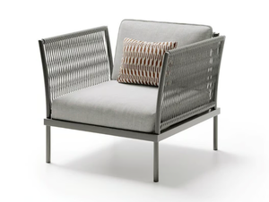 FLASH - Fabric garden armchair with armrests - Armchair by Atmosphera