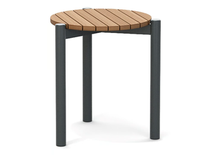 LOBSTER - Round teak high side table - Side table by Atmosphera